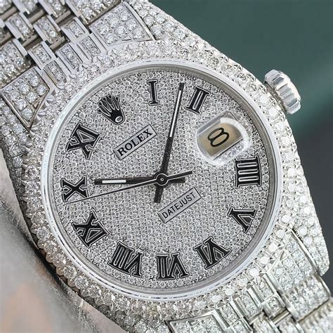 fake diamond watches samples|real iced out watch.